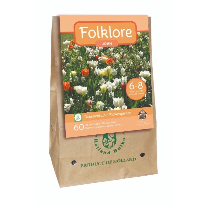 Sac à bulbes de fleurs Mélange Folklore John (60 pièces)