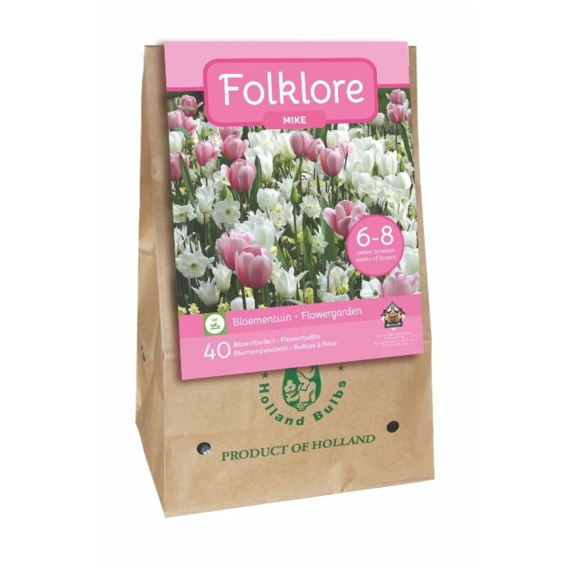 Sac à bulbes de fleurs Mélange Folklore Mike (40 pièces)