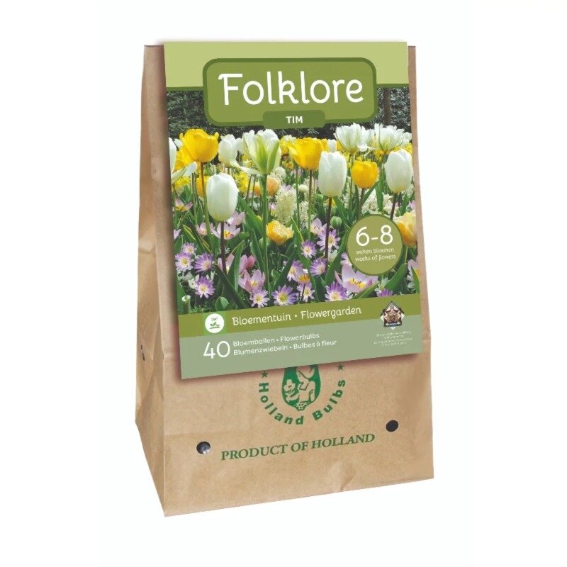 Sac à bulbes de fleurs Mélange Folklore Tim (40 pièces)