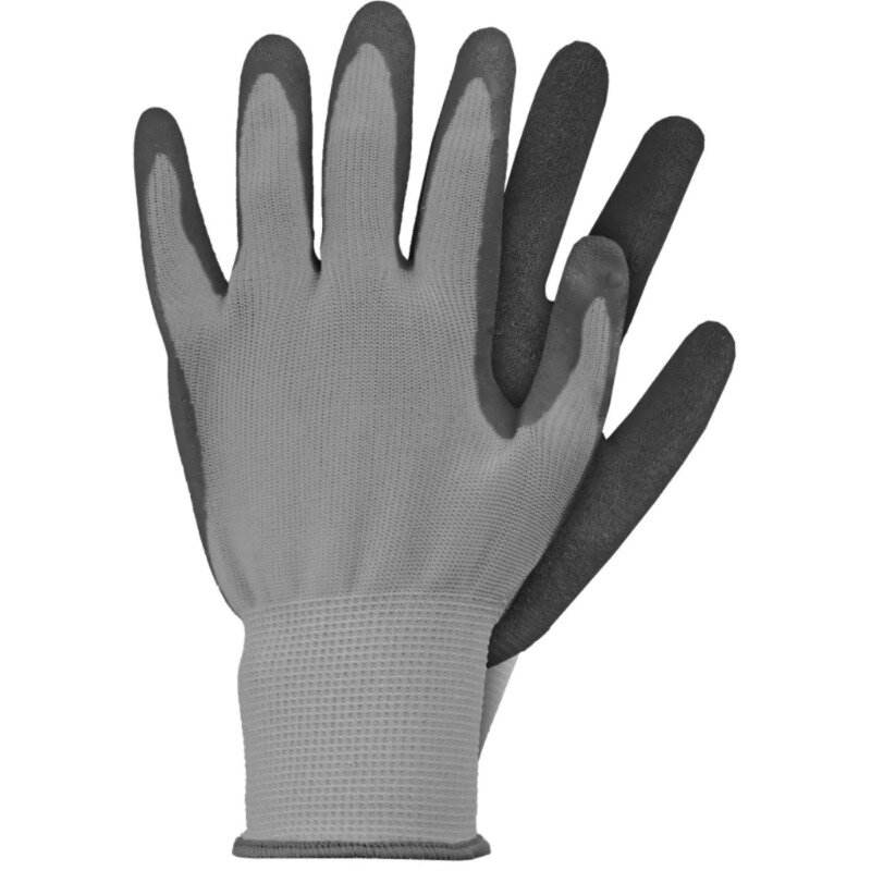 Gants de jardin latex coating gris M